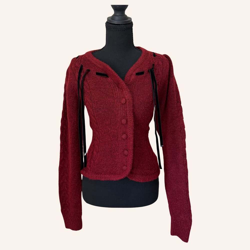 fuzzy sweater cardigan dark academia vampire witch gothic